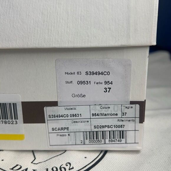 NIB Peserico Brown Slides Buckled Sandals - Picture 12 of 13